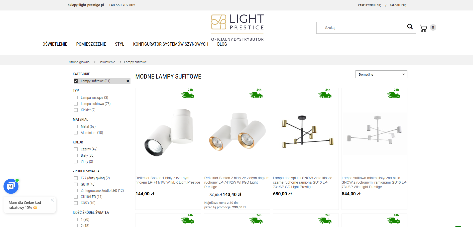 Modne lampy sufitowe LED do każdego pomieszczenia