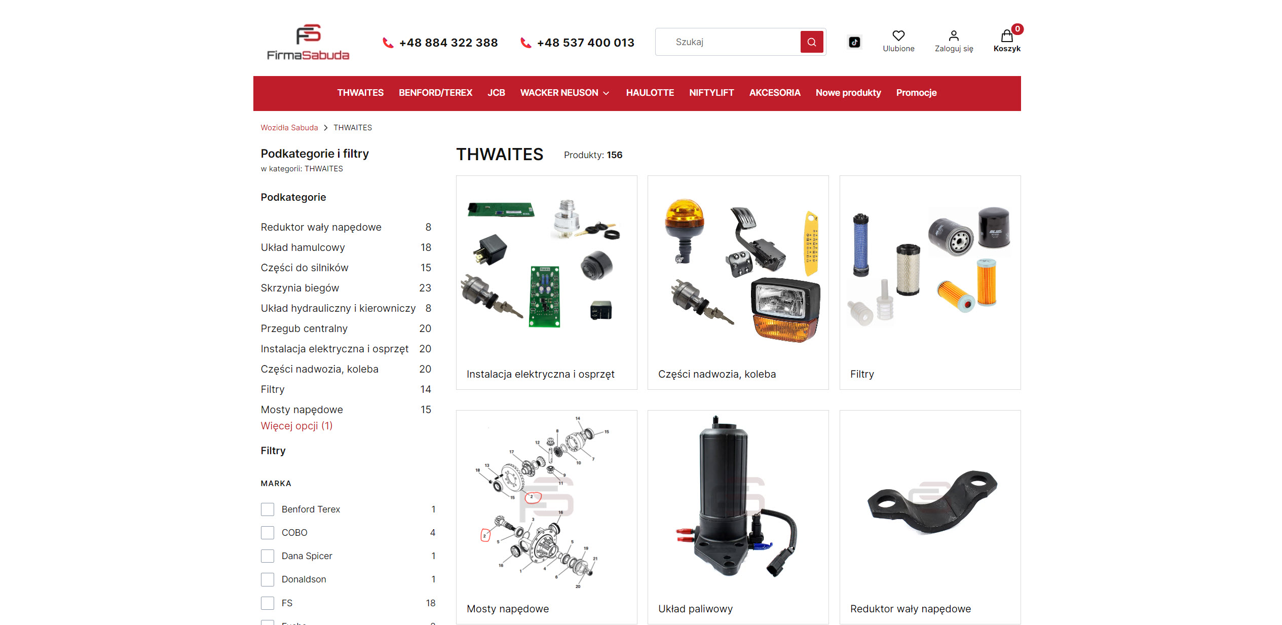Jak dobrać części do wozideł Thwaites?