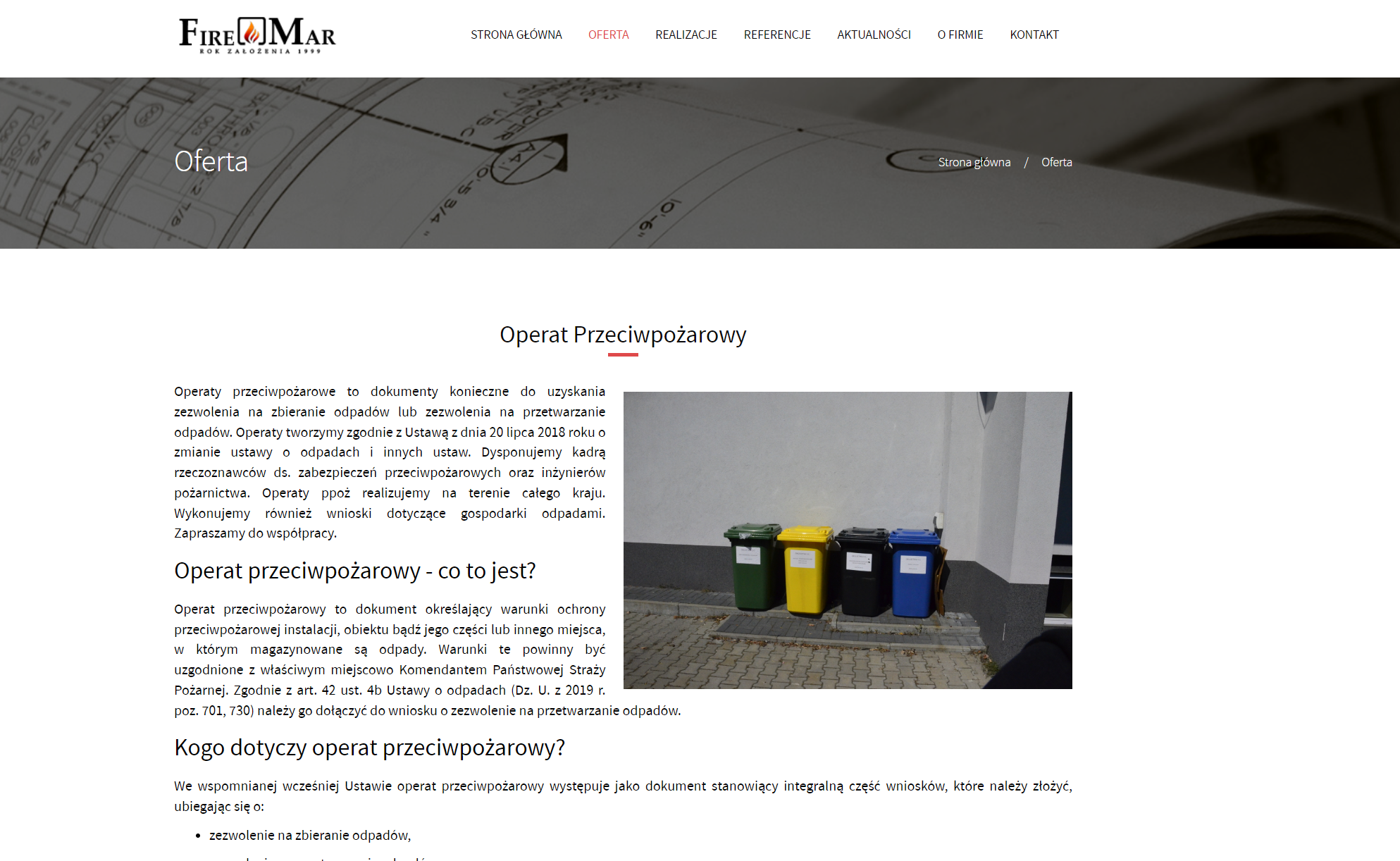 Operat przeciwpożarowy - co to jest i kiedy jest obowiązkowy?