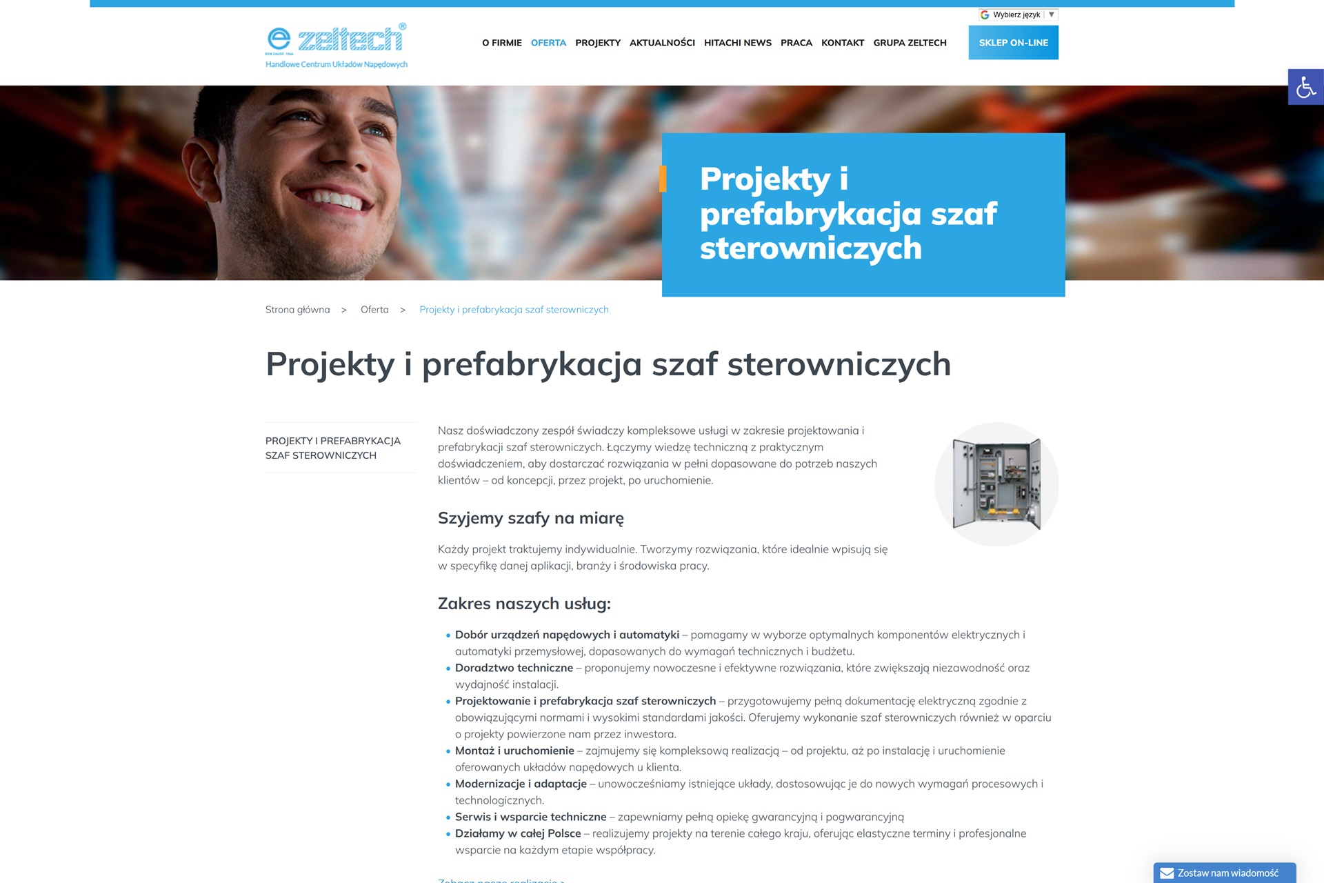 Ile kosztuje prefabrykacja szafy sterowniczej?