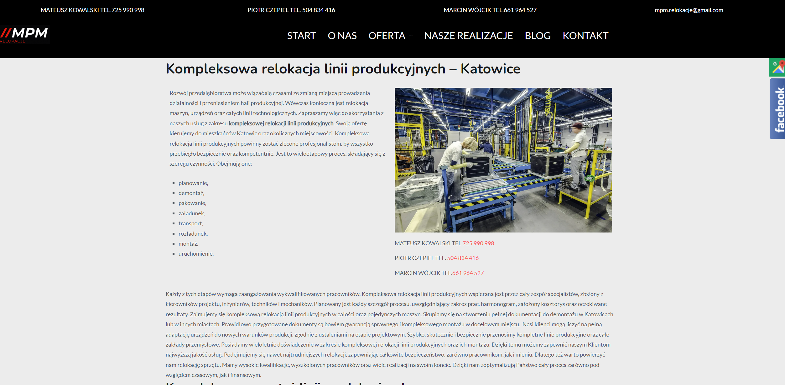 Bezpieczne relokacje linii produkcyjnych - najczęstsze błędy przy demontażu i transporcie maszyn