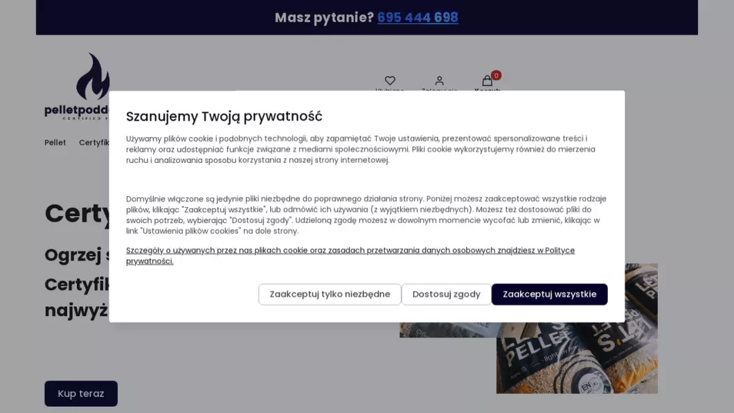 Zrzut ekranu strony